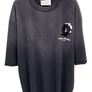 Maison Martin Margiela Charcoal Tee with Logo